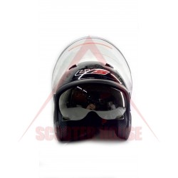 Каска -LVS- отворена с очила, черна