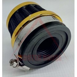 ВЪЗДУШЕН ФИЛТЪР -EU- СПОРТЕН JUNYA връзка с преходи=Ф28,35,47mm, 55mm височина, златист ВЪЗДУШЕН ФИЛТЪР -EU- СПОРТЕН JUNYA връзка с преходи=Ф28,35,47mm, 55mm височина, златист