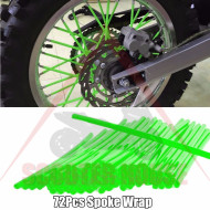 Декорация за спици -EU- 72бр 240mm, зелени