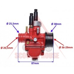 Carburator -MOKO- 21mm PHBG Racing (pentru aspirator manual), conexiune = 23mm