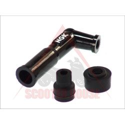 Spark plug cap -NGK- 102° 5kO- black 10-12mm XD05F 8072