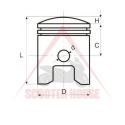 Бутало к-т -EU- 63.00mm, болт 15mm Yamaha Majesty / Minarelli 180cc