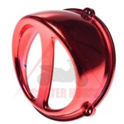Air intake -WM- universal for air cooled scooter - color red