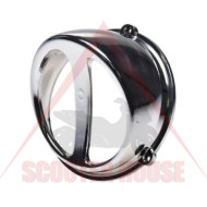 Air intake -WM- universal for air cooled scooter - color silver