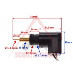 Автоматичен смукач -WM- 125-150-180cc YAMAHA Majesty Ф 7/18mm