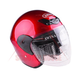 Helmet -AWINA- size XXXS, red, OPEN FACE, model TN-8661