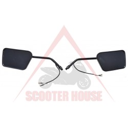 Огледала комплект -WM- M10x1.25 резба - дясна, черни, с мигач код 5073