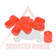 Valve cap -WM- 1 piece, plastic red, code 5090