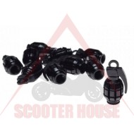 Капачка за винтил -WILMAT- 1бр, черна граната