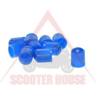 Valve cap -WM- 1 piece, plastic blue, code 5093