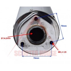 Заглушител за ауспух -WILMAT- за 2T