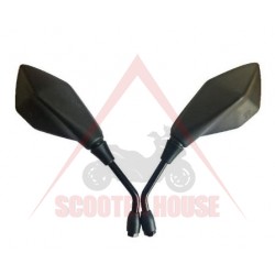 Огледала комплект -EU- M8x1.25 резба - дясна, черни, код 5219