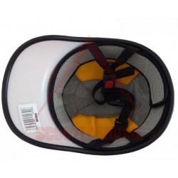 Каска -EU- бейзболна шапка, червени ленти, универсален размер