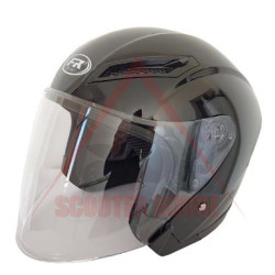 Helmet -FR- OPEN FACE, black gloss