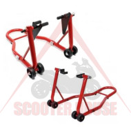 Stands set -PL- service stands - front and rear for motorcycle