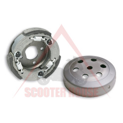 Clutch and bell set -MALOSSI- FLY APRILIA/​DERBI/​GILERA/​PEUGEOT/​PIAGGIO 50ccm 2T/​4T AC/​LC Ф107mm