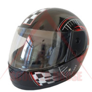 Helmet -Bailide- Black, Speedometer graphics, Full Face, model 825