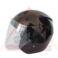 Helmet -eu- open face, black, code 5367