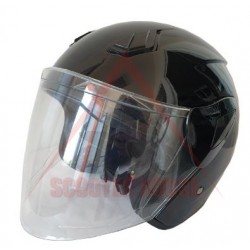 Cască -eu- față deschisă, negru, cod 5367