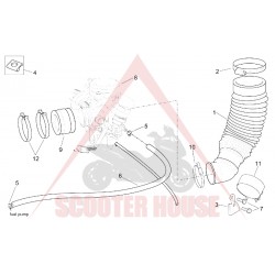 Manșon pentru cutie filtru -APRILIA ORIGINAL- 125-150-200cc APRILIA Scarabeo 99-04 ROTAX, AP8144112 Manșon pentru cutie filtru -APRILIA ORIGINAL- 125-150-200cc APRILIA Scarabeo 99-04 ROTAX, AP8144112