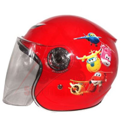 Helmet -butf- open face, baby, red