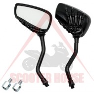 Mirrors Set -PL -M10x1.25 + M8x1.25 Thread - Right, Black, Code 5482