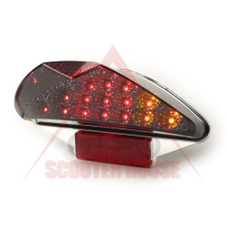 Stop -BGM STYLE- σκούρο γυαλί 15 LED με ενδείξεις- MBK Nitro, Yamaha Aerox