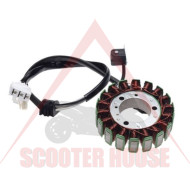 Stator -WM- YAMAHA T-MAX 500cc 04-07, 18 coils, OEM code 5VU-81410-0200