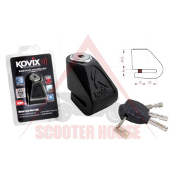Locking device -KOVIX- KN1 for disc with key, 6mm pin, black