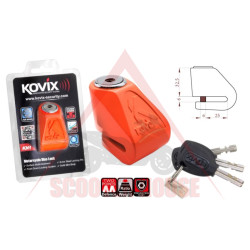 Locking device -KOVIX- KN1 for disc with key, 6mm pin, orange