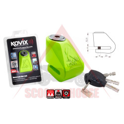 Locking device -KOVIX- KN1 for disc with key, 6mm pin, green