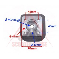 Κυλινδροκεφαλή -EU- 70cc MORINI/Suzuki AC 2T