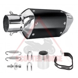 Ауспух -SCOOTER FIX- 260mm, универсален, сив с черно