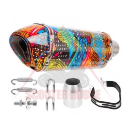 Ауспух -SCOOTER FIX- 370mm, универсален, многоцветен