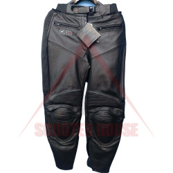 Outlet Дамски панталон -Grid- KK, кожен, черен, размер 22