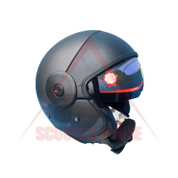 Каска -LS2- Cabrio, шлем с очила, черна матова, размер S