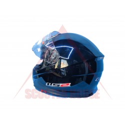 Helmet -LS2- FF384, helmet with goggles, black, size XXL