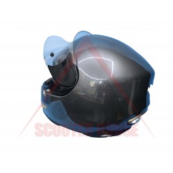 Helmet -NZI- Sports touring metal, helmet with goggles, gray, size XL