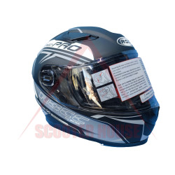 Каска -Rocc- Speed Pro, шлем с очила, черно/бяла, размер XL