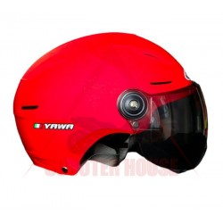 Cască -YAWA- deschisă, roșie