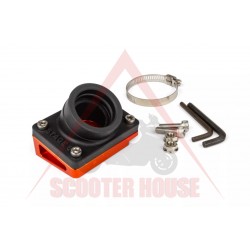 Colector -STAGE 6- S6-3314015/OR, R/T, cu pad, portocaliu, de la 19 la 28mm PWK, conexiune=28mm Piaggio / Peugeot Colector -STAGE 6- S6-3314015/OR, R/T, cu pad, portocaliu, de la 19 la 28mm PWK, conexiune=28mm Piaggio / Peugeot