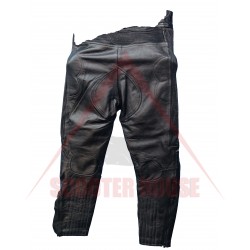 Outlet Ανδρικό παντελόνι -All Weather- Marvel, δερμάτινο, μαύρο, μέγεθος 3XL