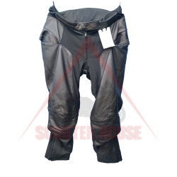 Outlet Мъжки панталон -Grid- Jeany, кожен, черен, размер 48
