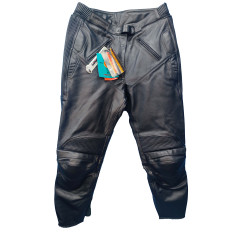 Outlet Мъжки панталон -Lookwell- Racing-Loo, кожен, черен, размер 44/16-XL