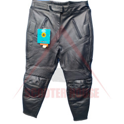 Outlet Мъжки панталон -Lookwell- Racing-Short, кожен, черен, размер 36/10