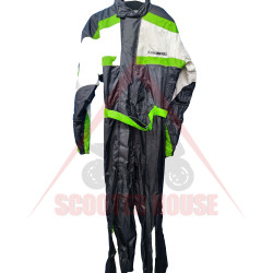 Outlet Мъжки цял дъждобран -Kawasaki- Waterproof, полиестер, бял/зелен/черен, размер 60-50/4XL