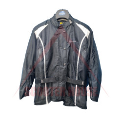 Outlet Men's jacket -Apex- Sala, textile, black/white, size 4XL