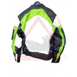 Outlet Geaca barbati -Kawasaki- Racing Team, textil, negru/verde, marimea 46-36/XS