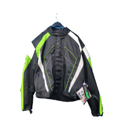 Outlet Мъжко яке -Kawasaki- Racing Team, текстил, черно/зелено, размер 50-40/M