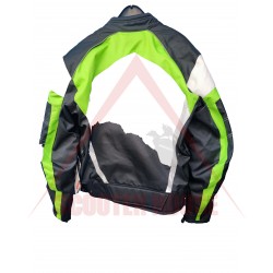 Outlet Geaca barbati -Kawasaki- Racing Team, textil, negru/verde, marimea 54-44/XL